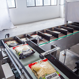 Full Automatic Box Case Carton Filling Sealing Packing Machine Production Line