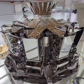 Automatic Granule Food Grain Snack Bottle Can Filling And Capping Machine Lines