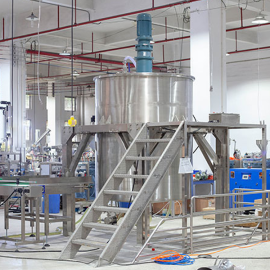 Automatic 4/6/8 Filling Nozzles Bottle Liquid Filling Machine Production Line With Mixing Tank